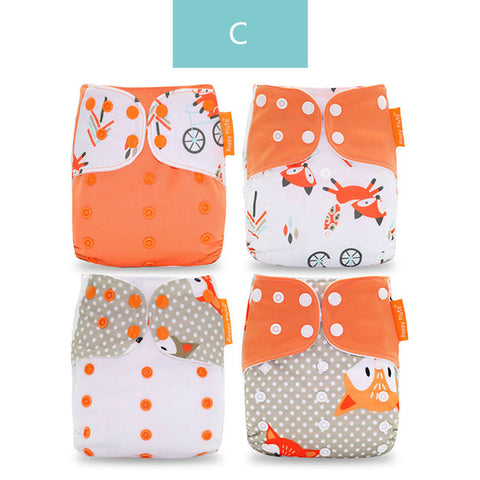 Baby Four-piece Washable Cloth Diapers